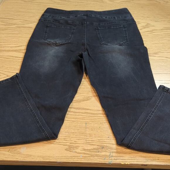 Soft Surroundings Jeans Size Medium Black Wash Pull On Stretch - Picture 5 of 5